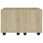 vidaXL Table basse chêne sonoma 60x60x38 cm bois d'ingénierie