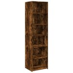 vidaXL Buffet haut chêne fumé 50x41x185 cm bois d'ingénierie