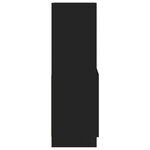 vidaXL Buffet haut noir 63x33x100 cm bois d'ingénierie