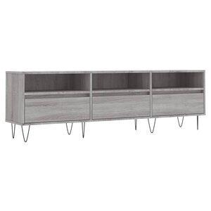 vidaXL Meuble TV sonoma gris 150x30x44 5 cm bois d'ingénierie