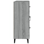 vidaXL Buffet sonoma gris 69 5x34x90 cm bois d'ingénierie