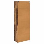 vidaXL Armoire de rangement Bois Ancien 80 x 42 5 x 225 cm
