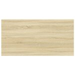 vidaXL Panneau de bibliothèque 4Pièces Chêne sonoma 60x30x1 5cm Aggloméré