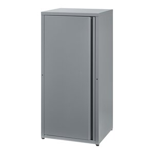 Armoire étagère meuble de rangement 88 x 40 x 35 cm métallique acier gris 03_0008904