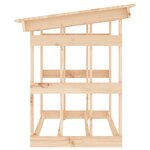 vidaXL Support pour bois de chauffage 108x64 5x77 cm Bois de pin