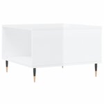 vidaXL Table basse blanc brillant 55x55x36 5 cm bois d'ingénierie