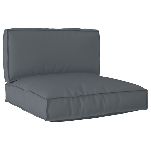 vidaXL Set de coussins de palette 2 Pièces Anthracite 80 x 80 x 12 cm