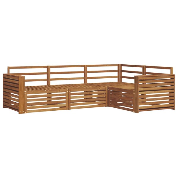 vidaXL Ensemble de canapés d'extérieur 4 pc Naturel