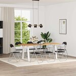 vidaXL Chaise pliante 8 pc Simili cuir Noir et gris 48 x 43 5 x 81 cm