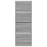 vidaXL Armoire à chaussures sonoma gris 60x21x163 5 cm bois ingénierie
