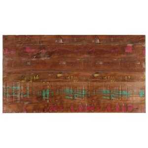vidaXL Dessus de table 120x60x1 5cm rectangulaire bois massif récupéré