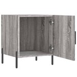 vidaXL Table de chevet sonoma gris 40x40x50 cm bois d'ingénierie