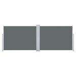 vidaXL Auvent latéral rétractable Anthracite 100 x 1000 cm