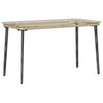 vidaXL Table de Jardin Naturel 80 x 40 x 45 cm Poly rotin