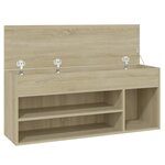 vidaXL Banc à chaussures Chêne sonoma 105x30x45 cm Bois d'ingénierie