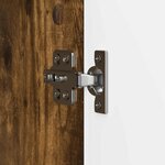 vidaXL Meuble TV Chêne fumé 102 x 34 5 x 50 cm Bois d'ingénierie