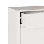 vidaXL Buffet Blanc 79 x 43 x 75 5 cm Bois de pin massif