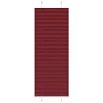 vidaXL Store plissé rouge bordeaux 80x200 cm largeur du tissu 79 4 cm