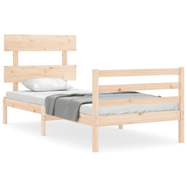vidaXL Cadre de lit sans matelas bois massif
