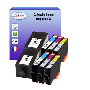 8 Cartouches compatibles avec HP OfficeJet 6825, Pro 6220 ePrinter remplace HP 934XL, HP 935XL  (Noire+Couleur)- T3AZUR