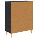 vidaXL Buffet Chêne noir 69 5 x 32 5 x 90 cm Bois d'ingénierie