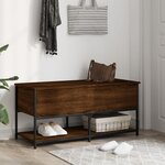 vidaXL Banc de rangement chêne marron 100x42 5x47 cm bois d'ingénierie