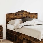vidaXL Tête de lit Chêne fumé 135 cm Bois d'ingénierie