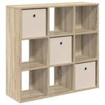 vidaXL Buffet Chêne Sonoma 88 5 x 29 x 84 5 cm