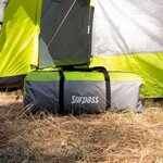SURPASS - Tente de camping tunnel - 8 personnes - Vert & Gris