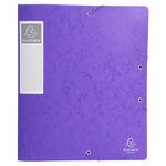Boite De Classement Cartobox Dos 60mm Carte Lustrée - A4 - Violet - Exacompta