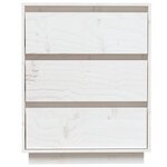 vidaXL Buffet Blanc 60x34x75 cm Bois massif de pin