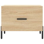 vidaXL Tables basses 2 Pièces chêne sonoma 50x50x40 cm bois d'ingénierie