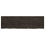 vidaXL Dessus de table marron foncé bois chêne massif traité