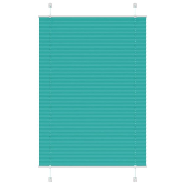 vidaXL Store plissé vert pétrole 85x100 cm largeur du tissu 84 4 cm