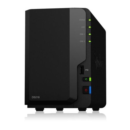 SYNOLOGY - Serveur de Stockage (NAS) - DS218 - 2 Baies - Boitier nu