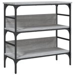 vidaXL Table console sonoma gris 75x32x75 cm bois d'ingénierie