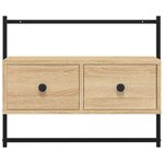 vidaXL Meuble TV mural chêne sonoma 60 5x30x51 cm bois d'ingénierie