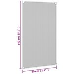 vidaXL Moustiquaire magnétique pour fenêtres blanc 80x140 cm