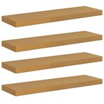 vidaXL Étagère Murale 4 Pièces Beige 80 x 23 5 x 4 cm Bois d'ingénierie