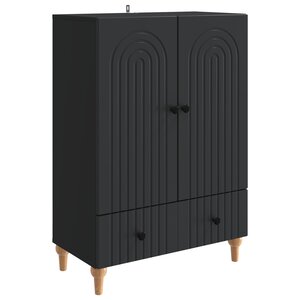 vidaXL Buffet Noir 66 x 34 5 x 95 cm Bois d'ingénierie