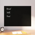 vidaXL Tableau noir magnétique mural noir 80x60 cm verre trempé