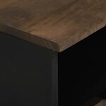 vidaXL Cabinet TV Marron 70 x 33 x 46 cm bois de manguier massif