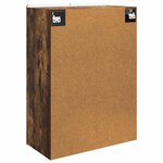 vidaXL Armoire Murale Chêne fumé 66 x 34 5 x 92 cm Bois d'ingénierie