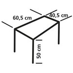 Eurotrail Table de camping Cadiz S Gris