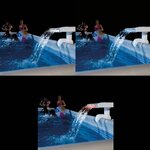 Intex Cascade de piscine à LED multicolore 28090