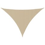 vidaXL Voile de parasol tissu oxford triangulaire 4x4x5 8 m beige