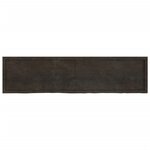 vidaXL Dessus de table marron foncé bois chêne massif traité