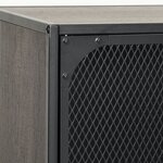 vidaXL Armoires de rangement 2 Pièces Gris 72x36x82 cm Métal et MDF