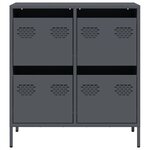vidaXL Buffet anthracite 68x39x73 5 cm acier laminé à froid