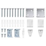 vidaXL Store de Fenêtre avec des rideaux Blanc Aluminium